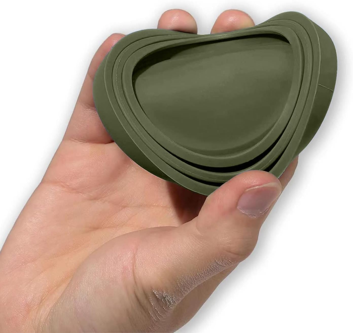 OHMO 2 Pack Dog Food Can Lids, (3, 12, 14oz etc.) Universal Size BPA Free Silicone Covers for Cat and Pet Food, Camo Green