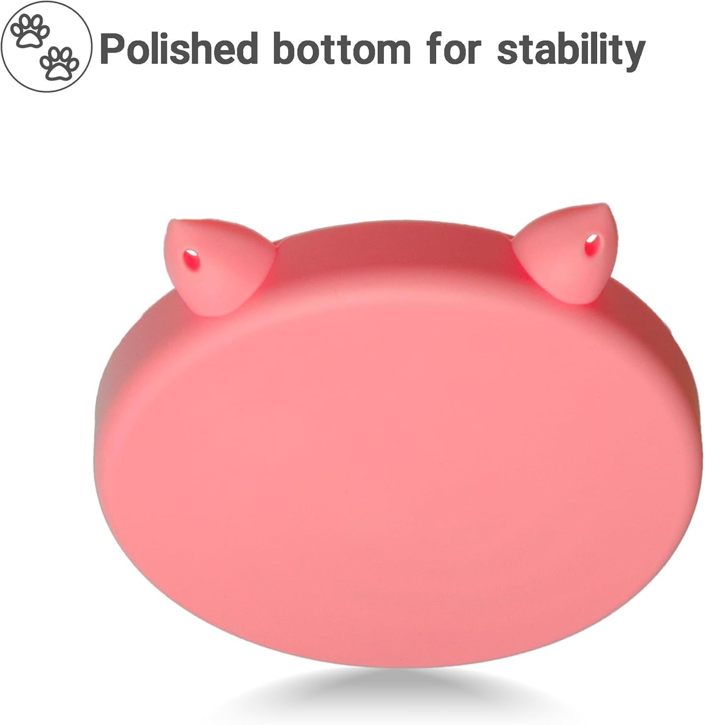 Slow Feeder Cat Bowl, Easy to Clean Silicone Bowl, Ideal for Dry and Wet Food (Purple and Pink)