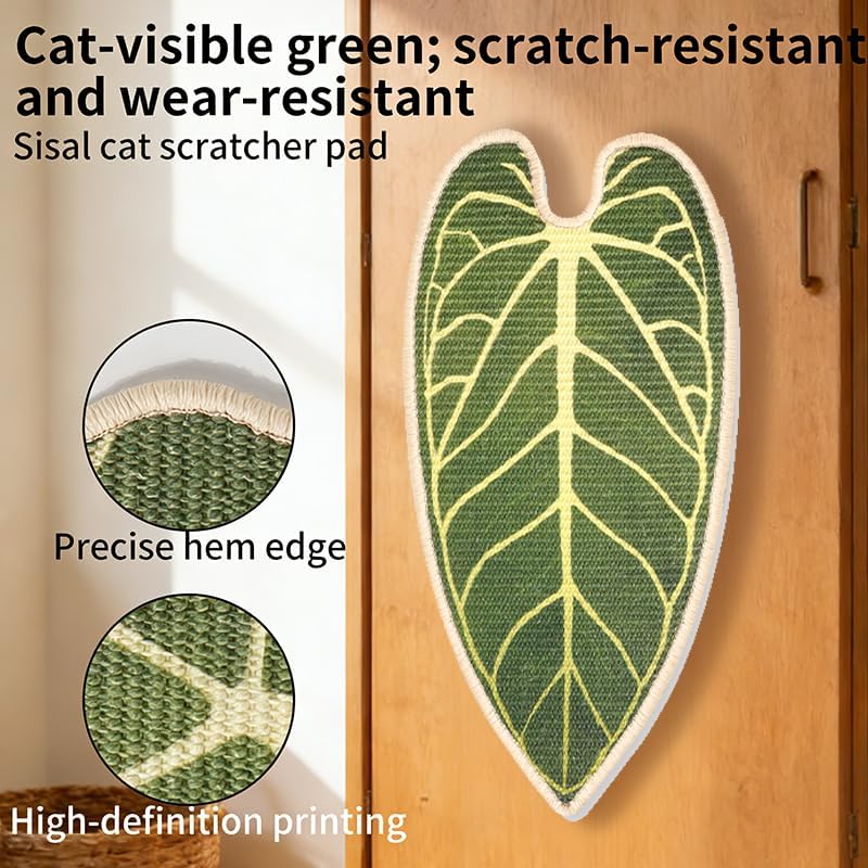 Sisal Botanical Leaf Cat Wall Scratcher - Image 2