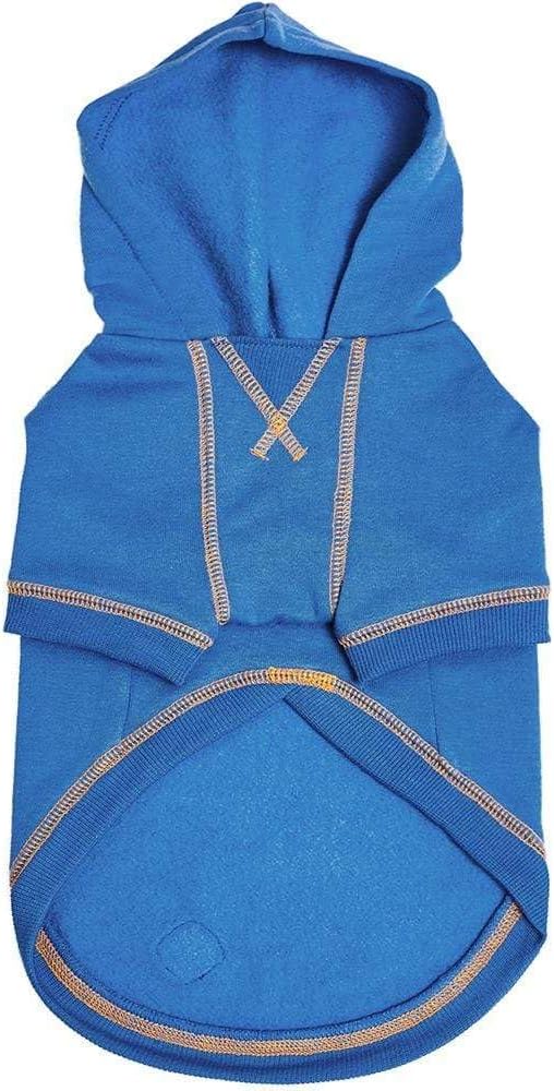 Blueberry Pet Essentials Hoodie – 20″ Cotton‑Blend Sweatshirt with Hood, Burgundy Red, Machine‑Washable Dog Jersey