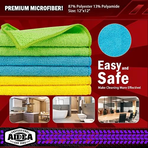AIDEA Microfiber Cleaning Cloth-50PK, Microfiber Towels - Image 6
