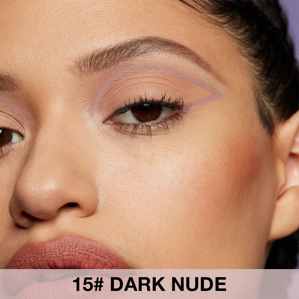 evpct 2Pcs Pastel Mauve Gel Eyeliner Pencil Waterproof for Women Eye Face Paint, Mauve Matte Cream Eyeliner Stick Crayon, Cat Eye Liners Eyeshadow Makeup Smooth Glide delineador de ojos contra el agua