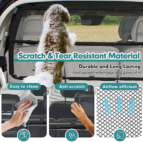 Dog Car Barrier Escape-Proof, Durable Cargo Area Dog Car Gate Trunk Barrier - Image 4