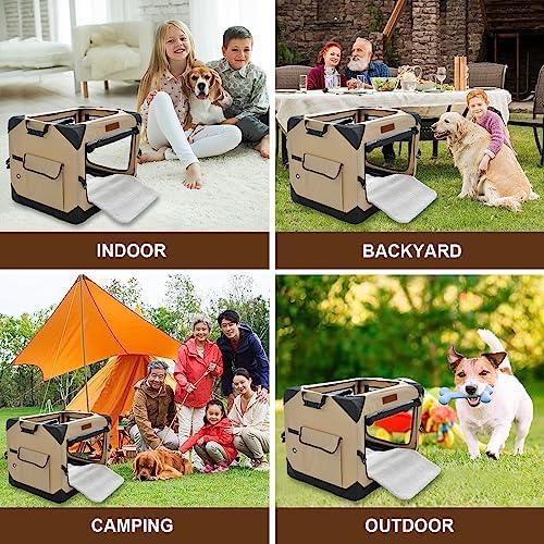 Garnpet 36 Inch Collapsible Soft Dog Crate - Image 7