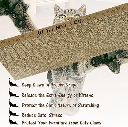 AccEncyc Cardboard Cat Scratcher Pads Cat Scratching Board - Image 4