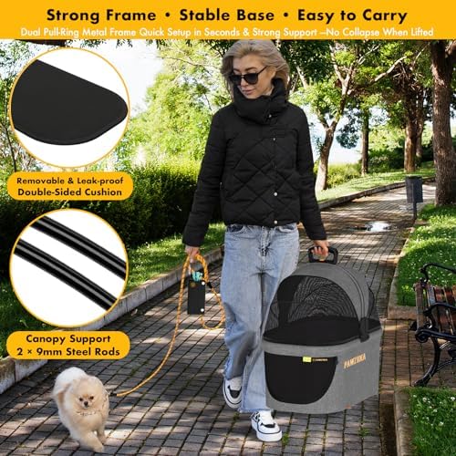 PAWZIDEA Portable Small Dog Crate - Image 5
