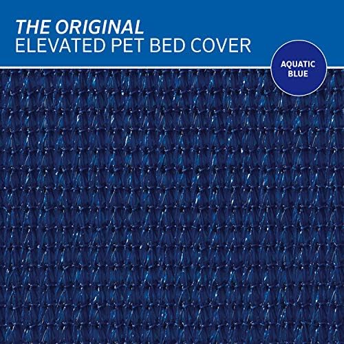 The Original Coolaroo Elevated Pet Bed Replacement Cover, Aquatic Blue - Image 5