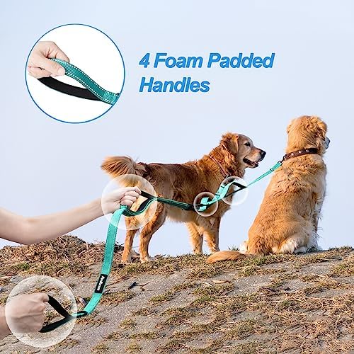 PetBonus Double Dog Leash, No Tangle Dual Leash, Walking Training Lead - Image 3