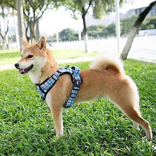 PoyPet Plaid Dog Harness Large, No Pull Vest - Image 2
