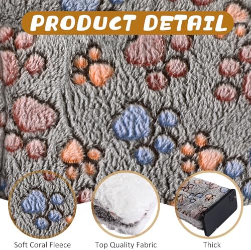 Tuanse 4 Pack Soft Pet Bed Mat Small Dog Crate Fleece - Image 3