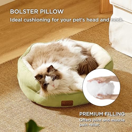 Bedsure Small Dog Bed Washable, Round Cat Beds - Image 4
