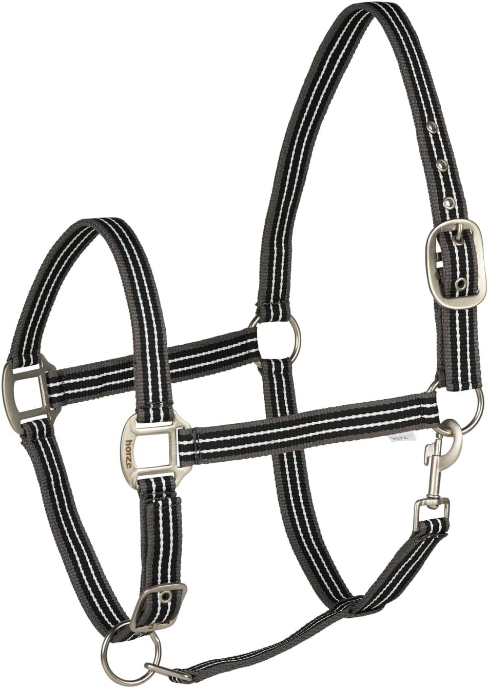 HORZE Adepto Adjustable Horse Halter | Soft, Durable Polyester - Dark Navy - Cob