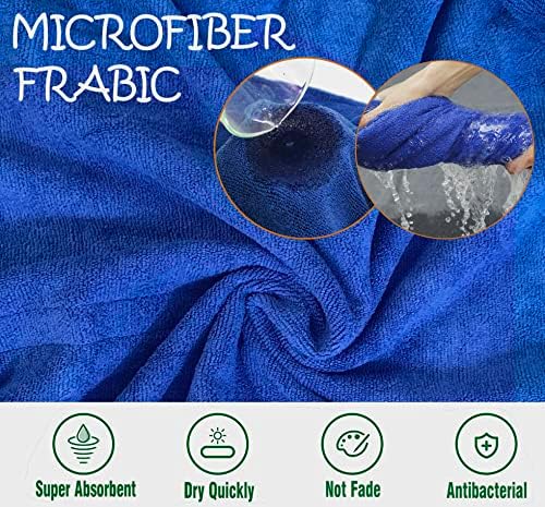 Dog Bathrobe Towel Dog Drying Coat Microfiber Absorbent Fast Drying Robes - Image 5