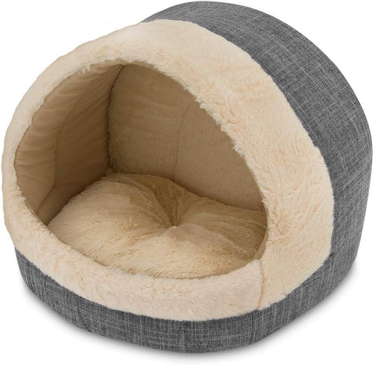 Best Pet Supplies Cozy Cat Cave by - Gray, 17 x 15 x 14