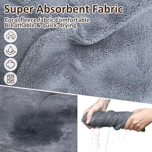 Soft Dog Bathrobe Fast Drying Dog Coat, Super Absorbent Dog Towels - Image 6