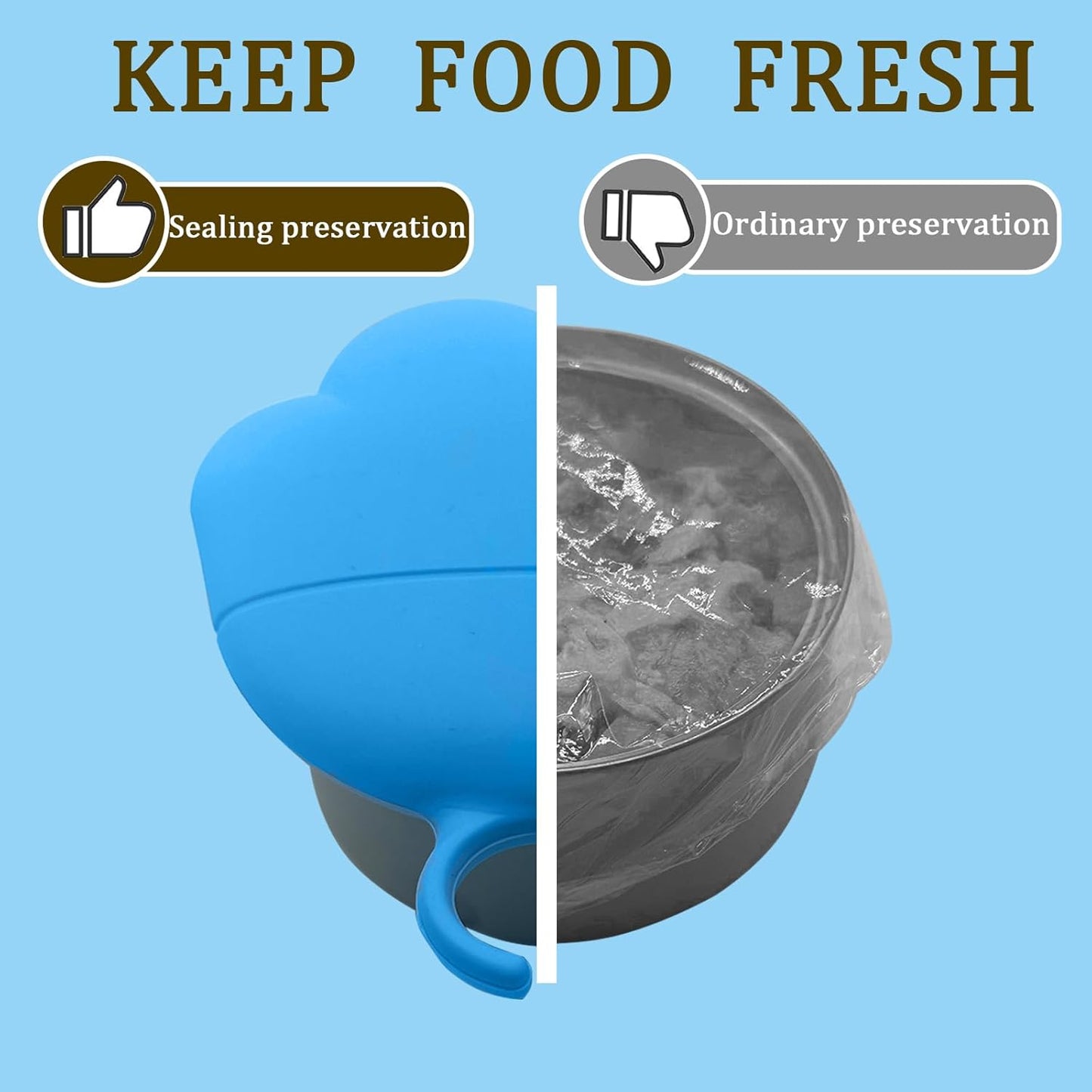 Cat Food Can Spoon & 3 Pcs Can Lids | Cute Paw Shape Can Covers & Cat Can Opener for Wet Food | Universal BPA Free Silicone for Cats and Dogs Food(Blue)