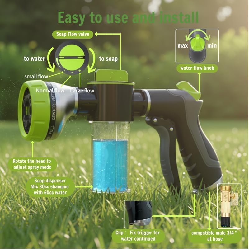 Dog Shower Attachment with Soap Dispenser - Image 7