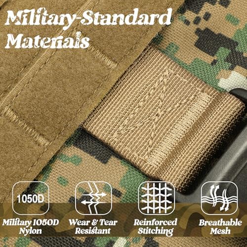 rabbitgoo Tactical Dog Harness for Medium, Heavy Duty Military No Pull Vest - Image 5