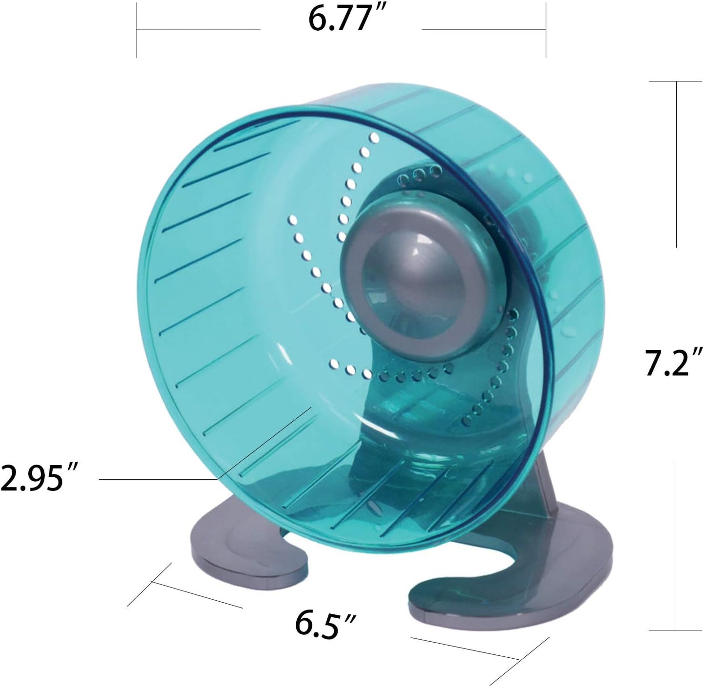 Petest Hamster Exercise Wheel, Silent Spinner Hamster Running Wheels, Diameter 6.7 inch, Green