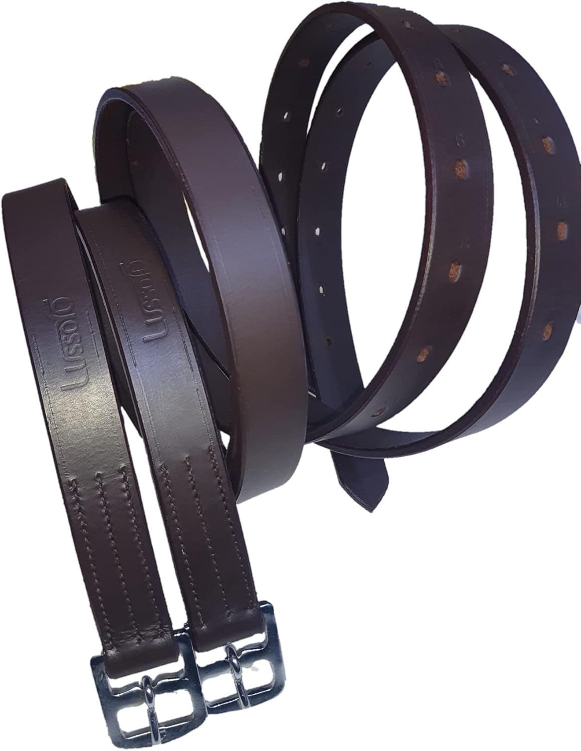 Stirrup Leathers for Horse Genuine Leather English Riding Stirrup Leathers