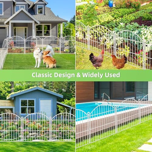 Decorative Garden Fence, 24in x 20ft No Dig Fence - Image 4