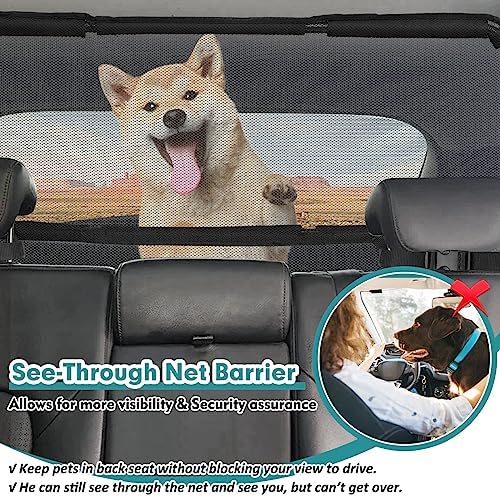 Dog Car Barrier Escape-Proof, Durable Cargo Area Dog Car Gate Trunk Barrier - Image 3