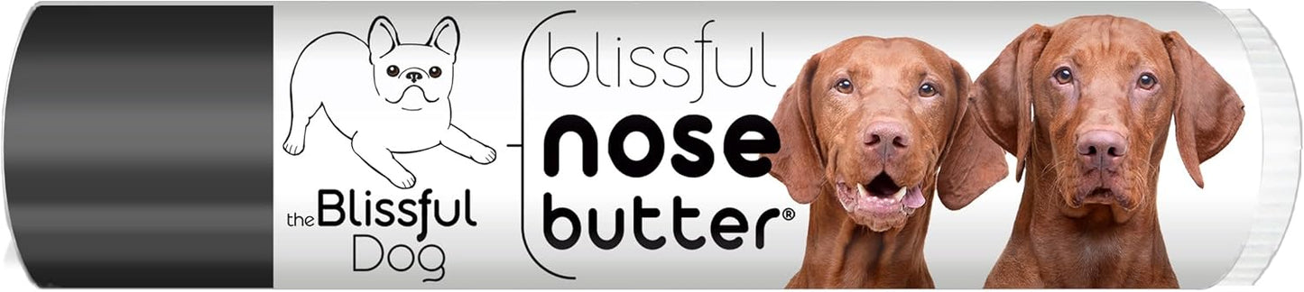 The Blissful Dog Vizsla Nose Butter for Dry, Cracked Skin, Lick-Safe Dog Nose Balm with Moisturizing Shea Butter, Almond, Olive, and Essential Oils, Pet Supplies, Uncented, 0.15 oz.