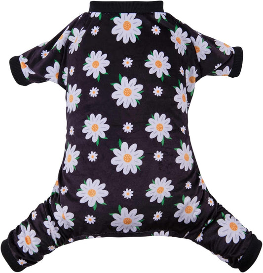 CuteBone Small Dogs Outfit Soft Puppy Onesies Pjs Dog Pajamas Pet Coat Cat Apparel Comfy Doggie Jumpsuit Bodysuit for All Seasons P221L