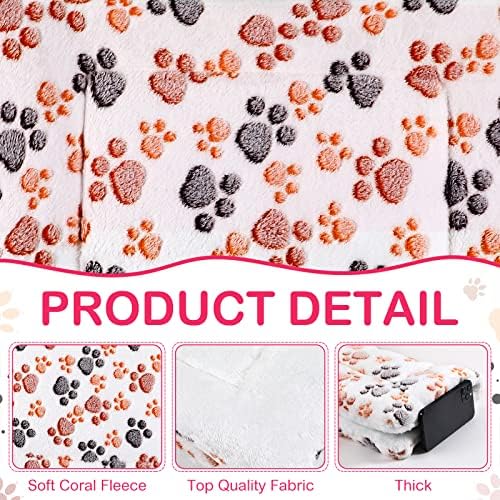 Tuanse 4 Pack Soft Pet Bed Mat Small Dog Crate Fleece - Image 3