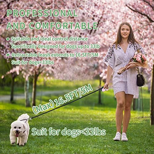 Retractable Dog Leash 16Ft/5M for Small Medium Dogs, Light Green - Image 5