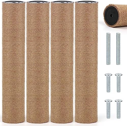 4 PCS M8 Cat Scratching Post Replacement, 15.7 x 3.1 Inches Cat Tree by LifeIdeas