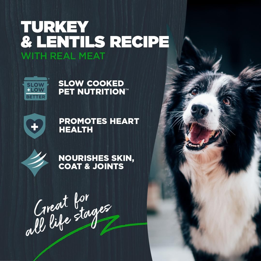 Blackwood Grain Free Small Breed Dry Dog Food, Turkey & Lentils Recipe, 24 Pound Bag for All Life Stages, Slow Cooked with Taurine and Fish Oil to Promote Heart Health