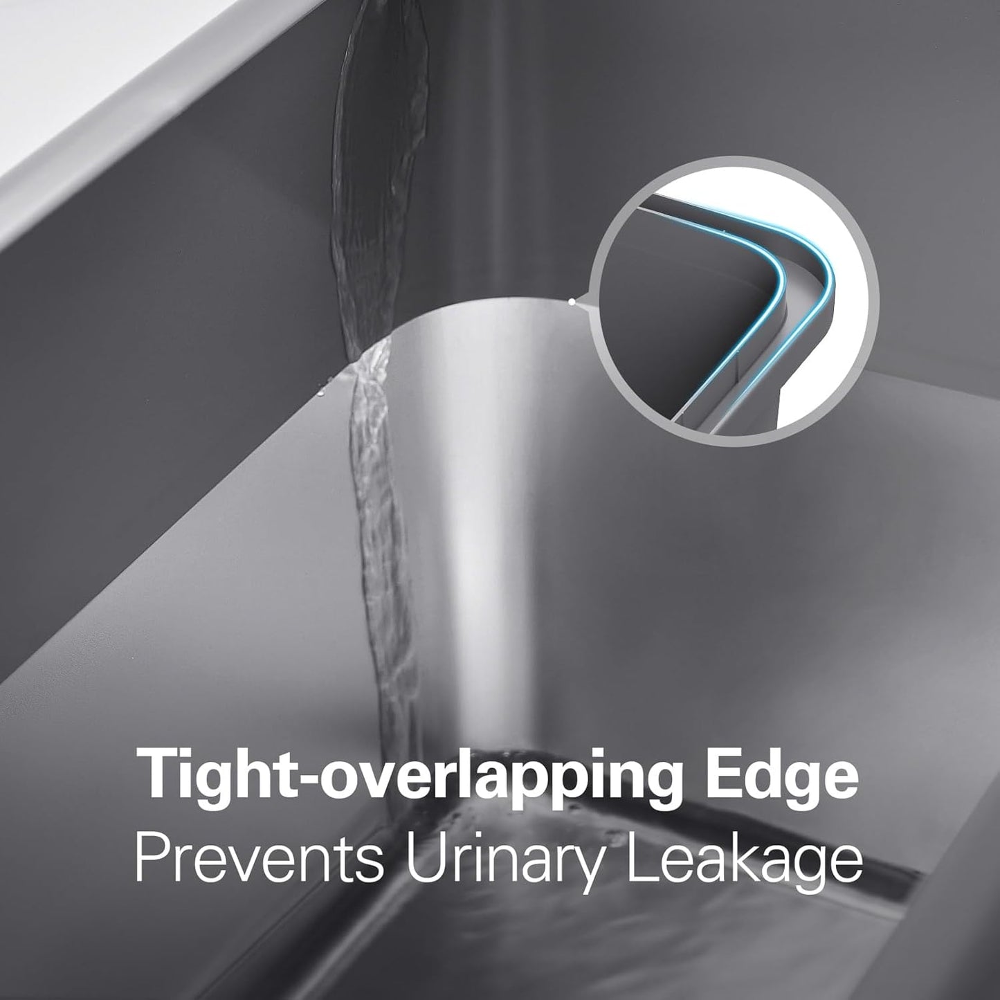 Zarler Stainless Steel Litter Box with Lid, 8” Deep Extra Large Cat Litter Boxes, XL Metal Litter Box for Big Cats with High Sided, Black (Non-Sticky, Easy to Clean, Anti-Urine Leakage)