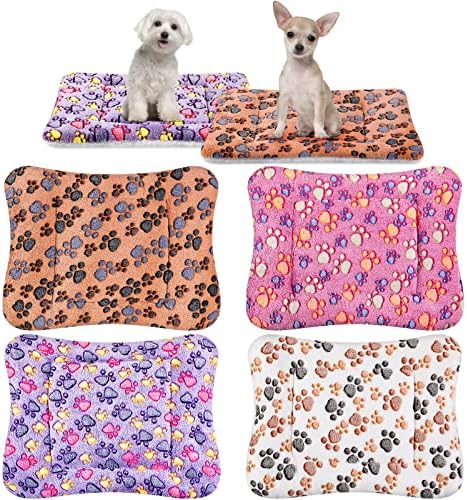 Tuanse 4 Pack Soft Pet Bed Mat Small Dog Crate Fleece by Tuanse