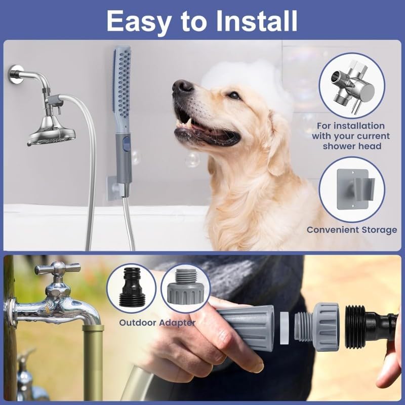 COLMO Dog Shower Attachment, Dog Shower Head - Image 6