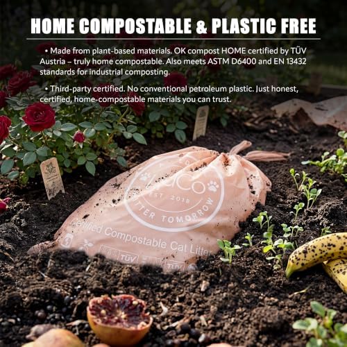 Plant-Based Home Compostable Cat Litter Box Liners, Jumbo XL 36" x 19" - Image 7