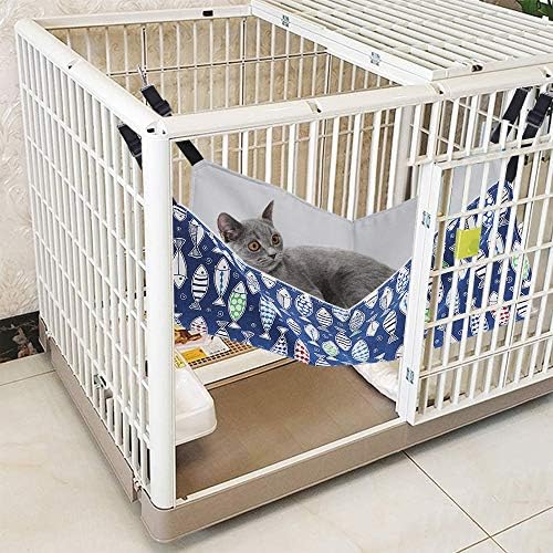 Cat Hammock Bed for Cage, 22x18 inch Adjustable Hanging Cat Hammock - Image 6