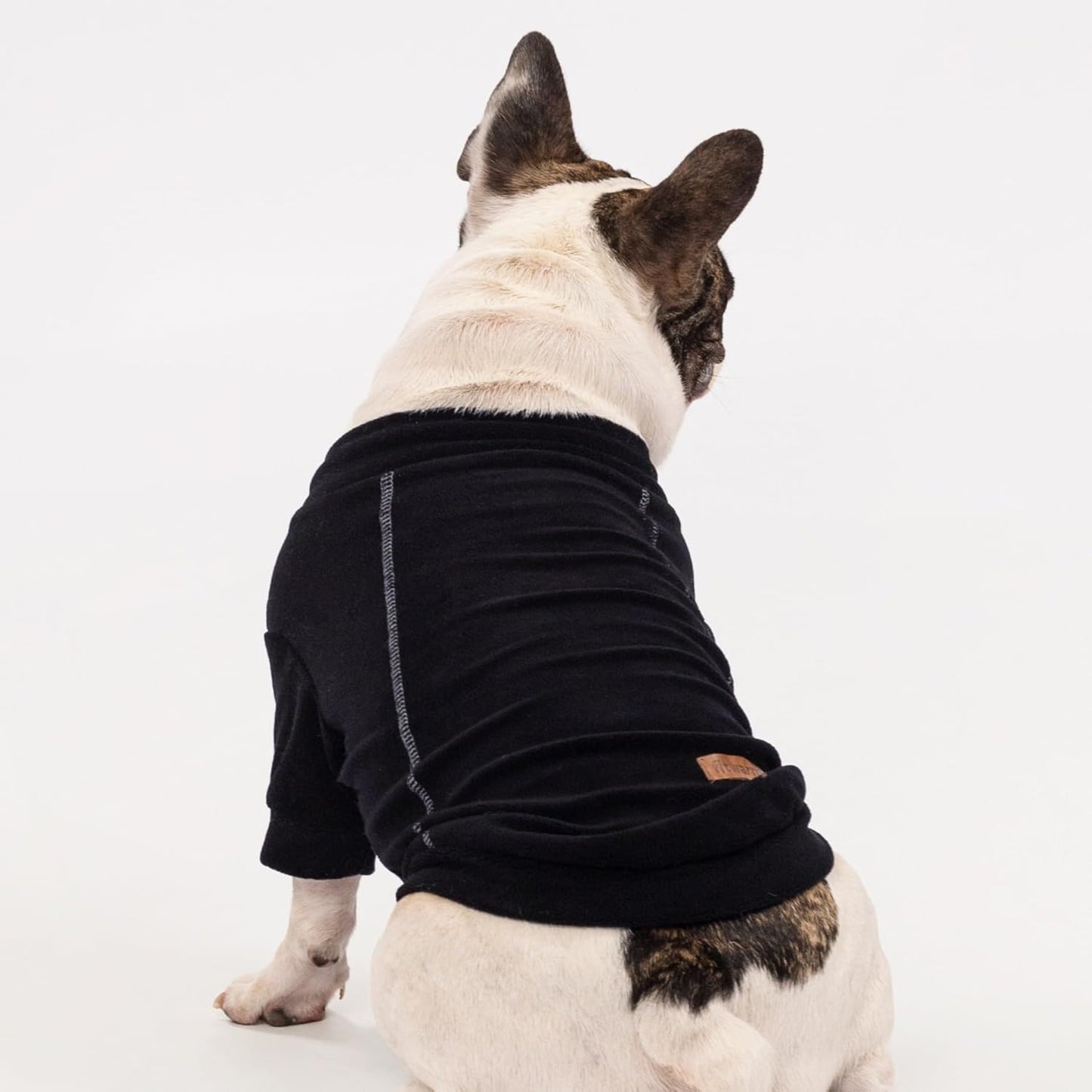 Fitwarm 3 Pack Classic Fleece Dog Sweater, Winter Clothes for Small Dogs Boy Girl, Turtleneck Dog Sweatshirt, Pet Pullover Jumper, Cat Apparel, Black, Olive Green, Cream, XL