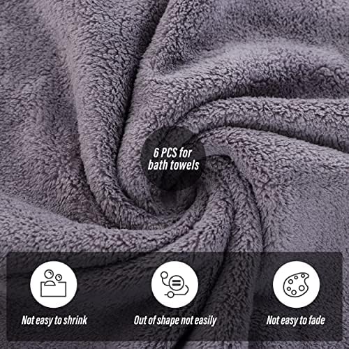 MOONQUEEN 6 Pack Premium Bath Towel Set - Image 4