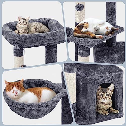 Topeakmart Cat Tree, 34in Cat Tower - Image 4
