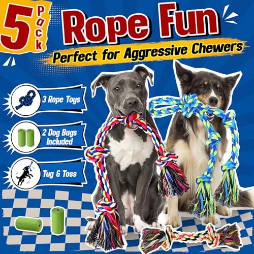 Forfon Tough & Strong Dog Toy for Aggressive Chewers – Tough Chew Toys for - Image 2