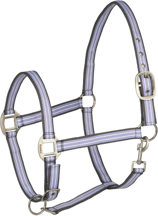 HORZE Adepto Adjustable Horse Halter | Soft, Durable Polyester - Languid Lavender Purple - Pony