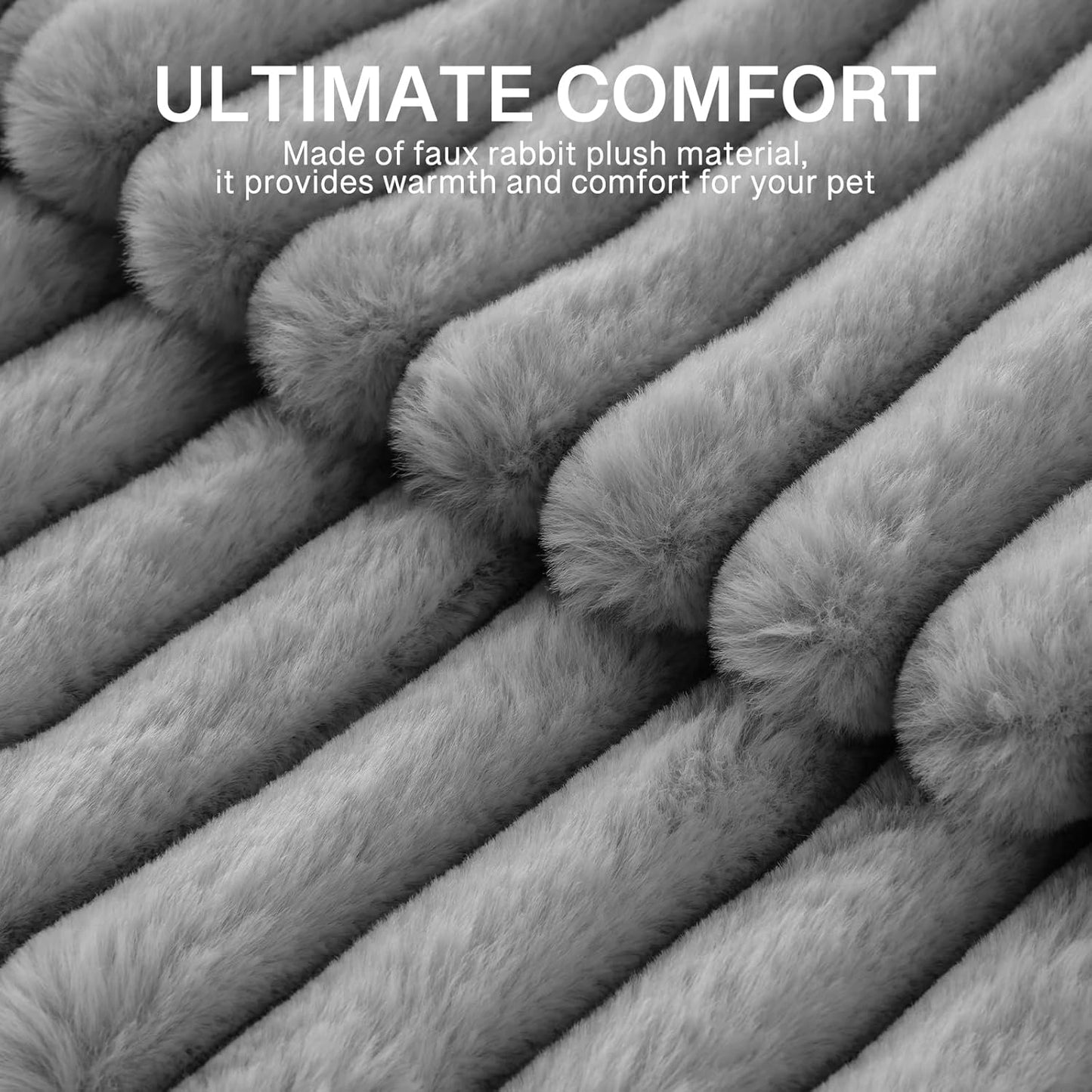 MEWOOFUN Dog Bed for Medium Dogs, Washable Large Cat Beds for Indoor Cats, Donut Pet Bed for Dogs and Cats with Anti-Slip Bottom (Grey, 27"x27"x10")