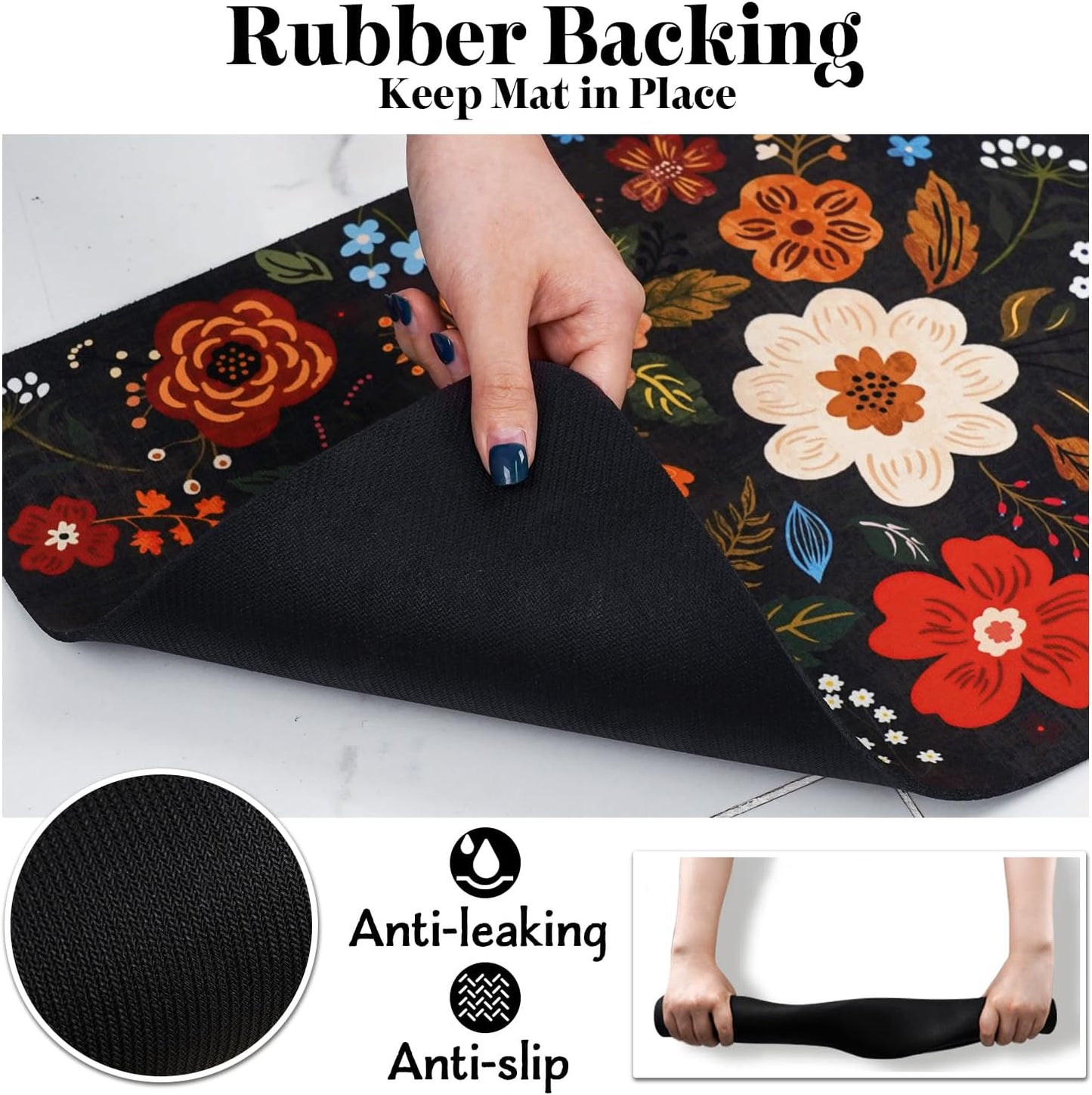 Dog Food Mats for Floors, Absorbent Dog Bowl Mat for Food and Water Dispenser Mat, Quick Dry Cat Food Mat Pet Supplies