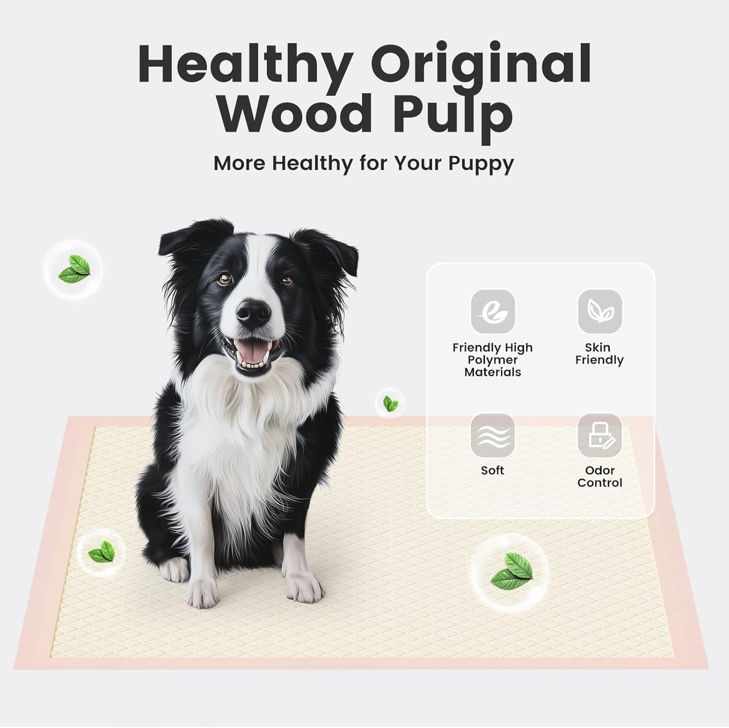 Gardner Pet Disposable Puppy Pads XL, 28"x34" Super Absorbent & Leak-Proof Full Edge-Wrapping Dog Training Pads, Extra Thick Potty Pads, 50 Count