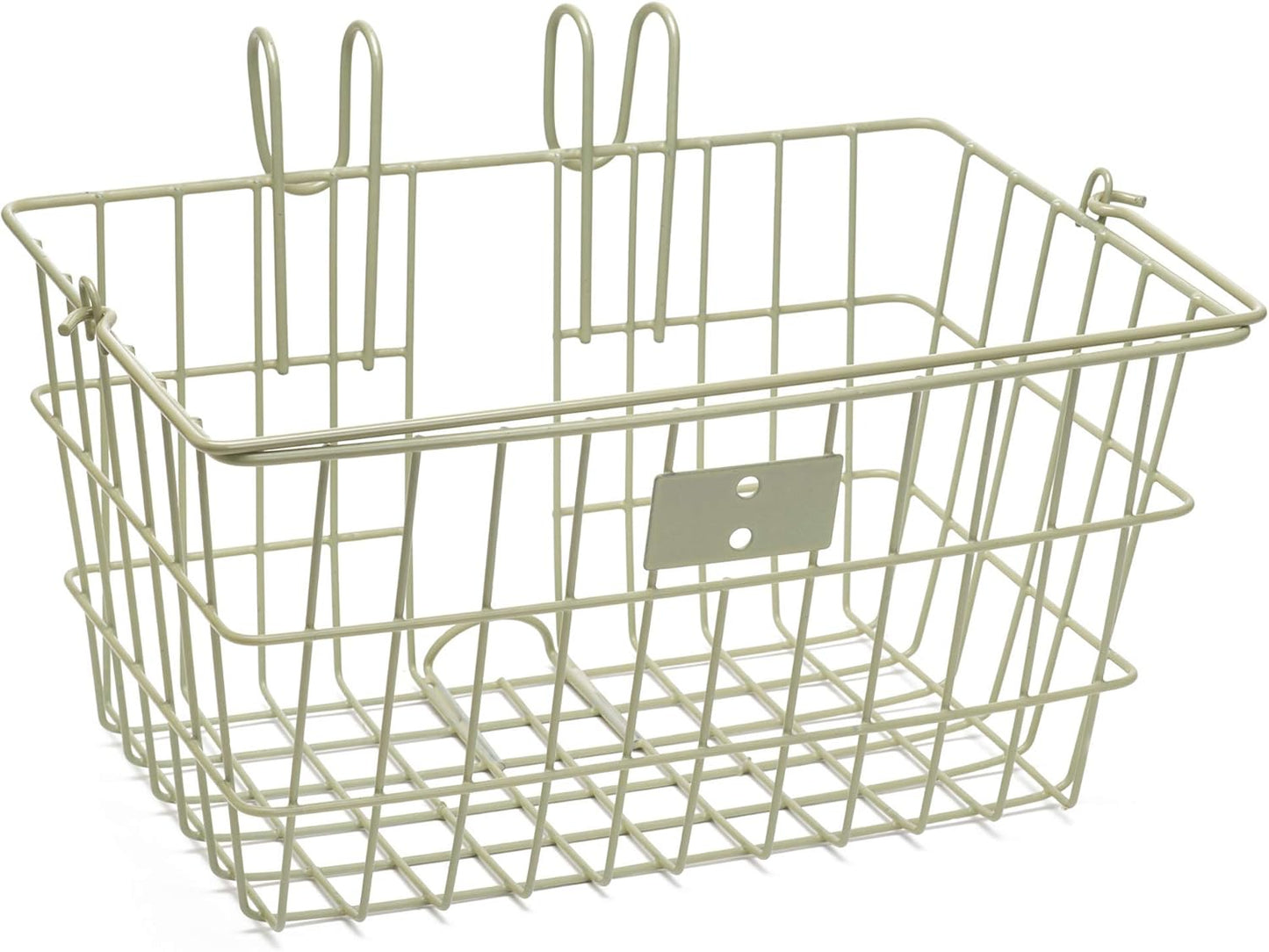 Retrospec Apollo-Lite Lift-Off Bike Basket - Detachable Steel Handlebar Basket with Carrying Handle for Commuting, Shopping & Beach Trips - 14.5in x 9.5in Weather-Resistant Biking Gear