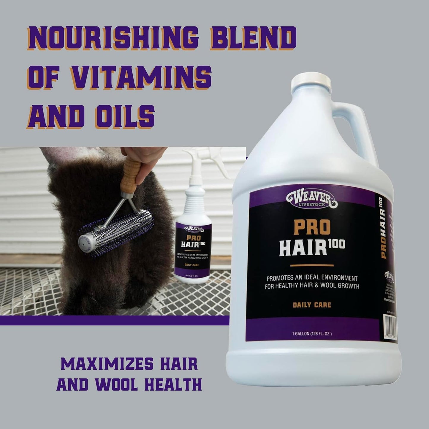 Weaver Leather Livestock Winner's Brand Pro Hair100 Shampoo, 1 Gallon