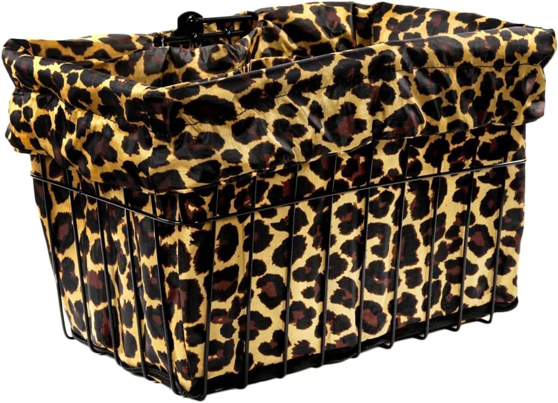 Cruiser Candy Bike Basket Liner Waterproof, Universal Fit for Most Bike Baskets, Stylish 2in1Tote, Bike Basket Cover, EBiKE Front Wire Or Wicker Bike Baskets Fits Up to 15x12x10