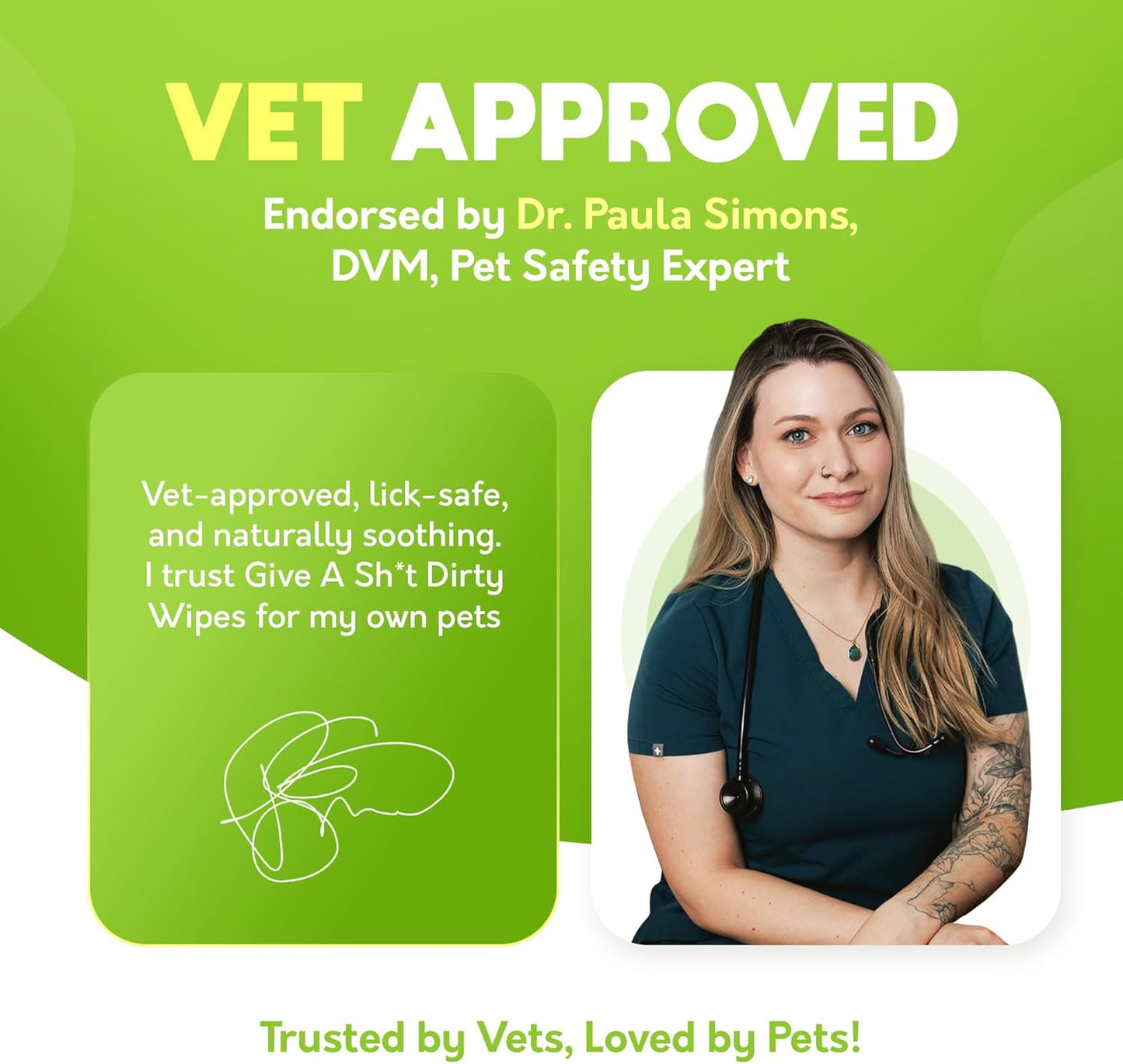 Lick-Safe Pet Wipes for Dogs & Cats - Vet-Approved & Hypoallergenic - Cleans Mud, Odors & Dander - Wipes for Paws, Face & Butt - 10% to Charity - Earth-Friendly & Unscented Cat Cleaning - Pack of 400