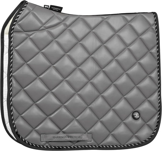 Harrison Howard Dressage Saddle Pad High-Performance Leather Saddle Pad for Horse Riding with Excellent Shock Absorption